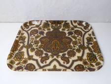 plateau en fibre de verre motif cachemire vintage