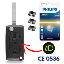 Boitier 3 Boutons pour Coque Clef Plip Telecommande Citroën C4 Picasso • CE0536