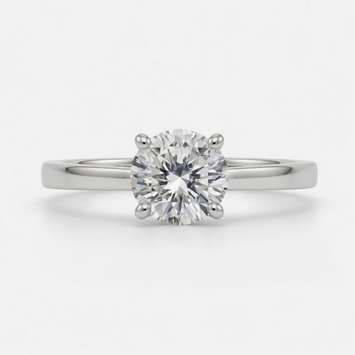 2ct round lab grown - grown, diamond