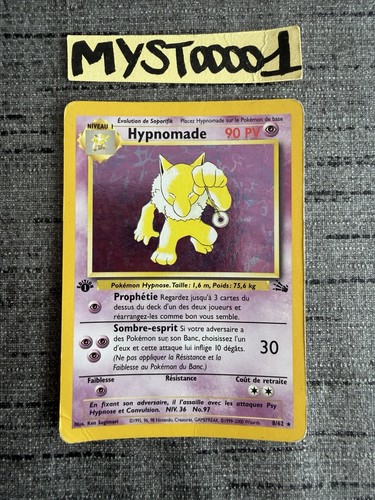 Carte pokemon hypnomade 62 - pokemon, 8/62