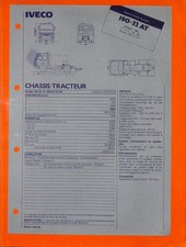 IVECO GRANDS ROUTIERS / 190-32 AT / CHASSIS TRACTEUR / FICHE 1982