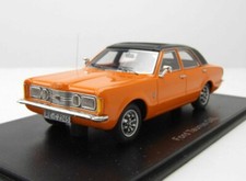 FORD TAUNUS GXL 1973 ORANGE BLACK ROOF NEO 45134 1:43 RESINE TOIT NOIR