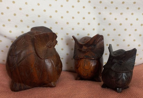 Chouette hibou bois ebene - chouette,