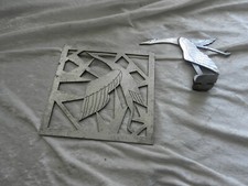 RARE ancienne mascotte automobile + plaque Hispano Suiza