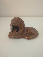 Cendrier vintage lion faience