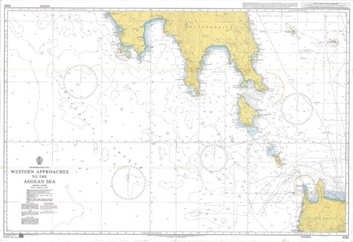 Carte marine des approches - marine,