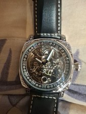 montre squelette automatique homme