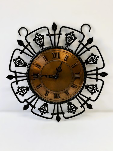 Horloge murale quartz fer - horloge,
