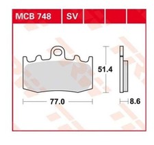 PLAQUETTE DE FREIN TRW MOTO