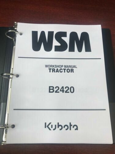 Kubota b2420 tractor wsm - tractor,