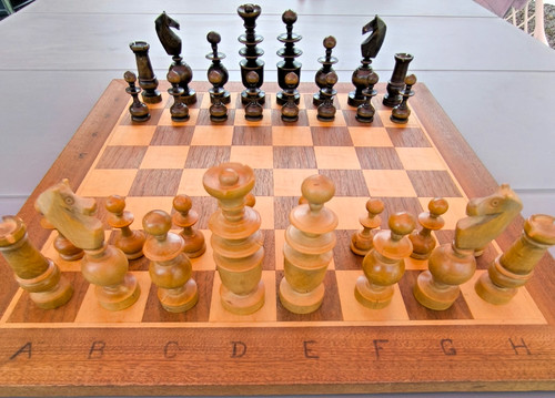 Jeu échecs bois style - en,