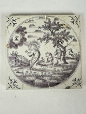 Ancien carreau biblique - ancien,