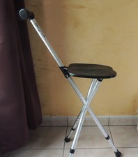 Canne siège pliante