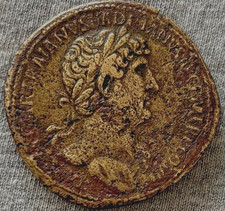 Rome Antique. Sesterce de Hadrian. RARE