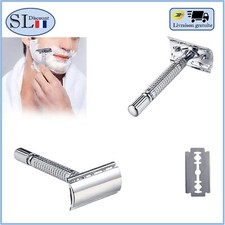 Rasoir Mécanique Rasage Classique à Main Rasoir manuel + lame