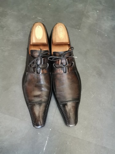 Derbies cuir gris - derbies, 10