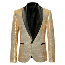 Hommes Paillettes Costume