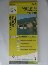Carte IGN tourisme et decouverte 105  top 100  charleville edition 3    2013