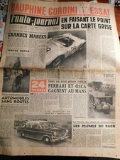 1958 L'AUTO JOURNAL ESSAI DAUPHINE GORDINI CIRCUIT LE MANS 1958