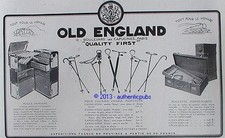 PUBLICITE OLD ENGLAND MALLE ARMOIRE PORTE HABITS CANNES  DE 1928 FRENCH AD PUB