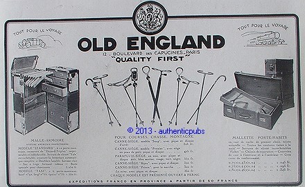 Publicite old england malle - publicite,