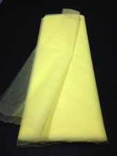 TULLE mariage JAUNE RIGIDE raide bapteme déco habillement au 25 mètres 140 cm