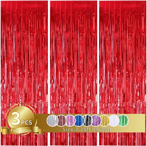 Pièces rouge rideau - pièces,