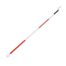 Canne Pliante Pour Store Poignée Antidérapante Rouge Et Blanche En Aluminium SG