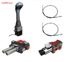 Vanne hydraulique circuit croisé joystick câble Bowden chargeur frontal 3section