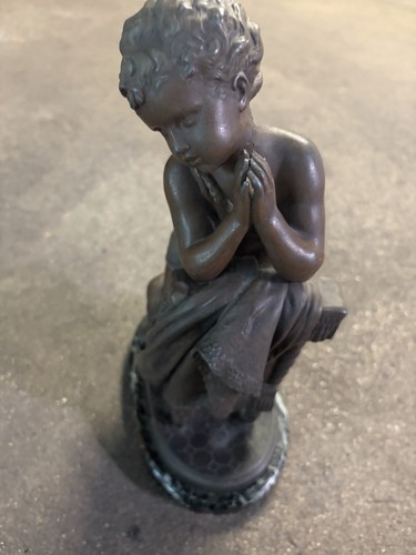 Sculpture ancienne prière - sculpture,