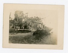 PHOTO snapshot, Marine nationale navire de guerre épave WW2