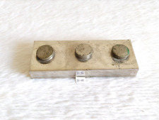 1940s Vintage Artisanal Laiton Huile Conteneur Vieux Collection Rich Patine IP43