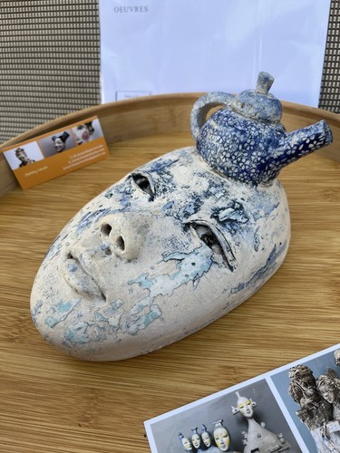 Sculpture contemporaine visage