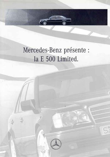 Catalogue brochure mercedes - brochure, e