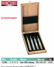 Horotec Assortiment de 4 brucelles - msa 12.386