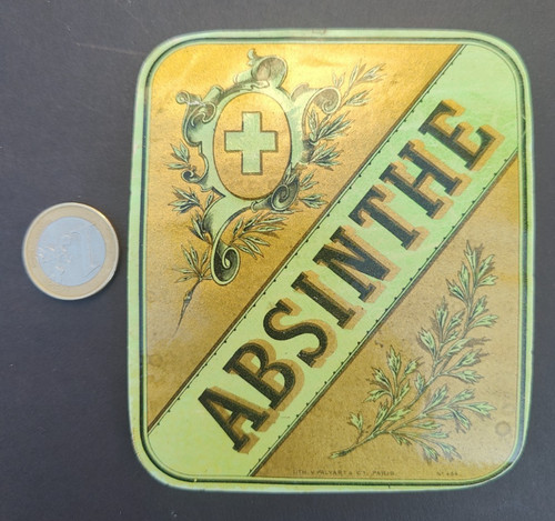 Ancienne étiquette absinthe - étiquette,