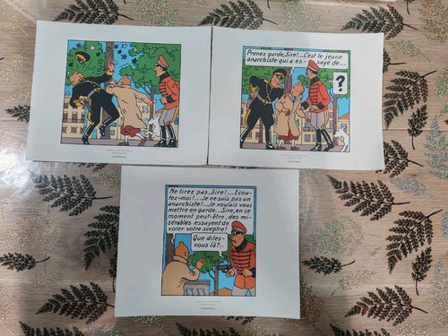 Lot planches tintin - lot,