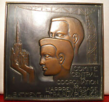 Rare medaille bronze coeffin