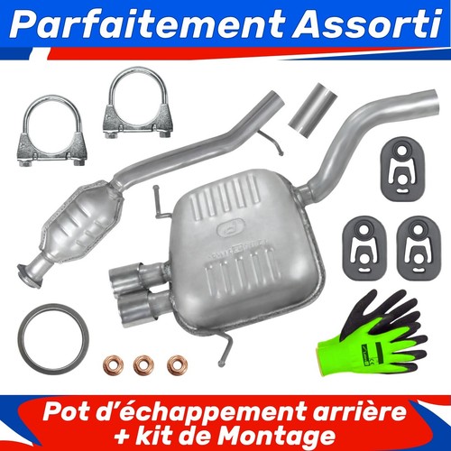 Pot échappement arrière - pot, d’échappement