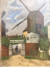 Beau Dessin Aquarelle Moulin