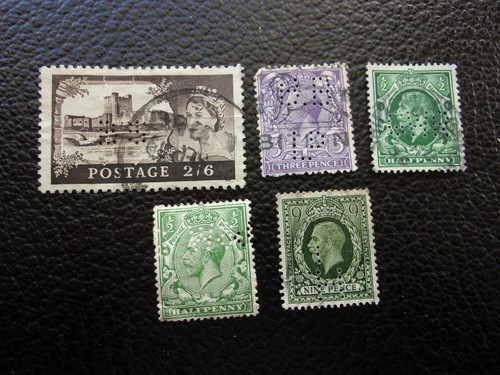 Royaume uni 5 timbres - royaume-uni,