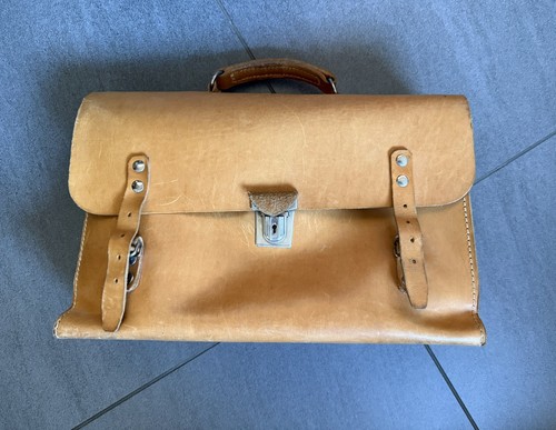 Cartable vintage cuir - cartable,