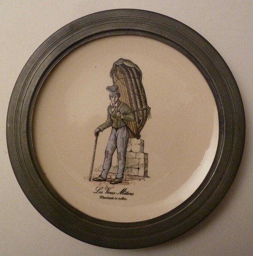 Assiette porcelaine vieux - assiette, "