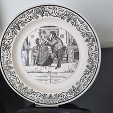 MONTEREAU XIXè - Assiette en