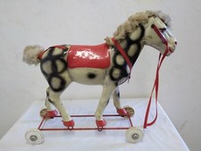 Jouet ancien cheval - jouet, carton
