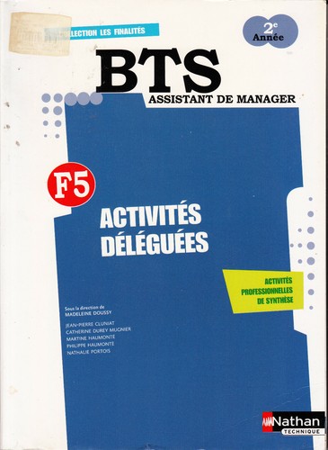 Bts assistant manager 2e - bts,
