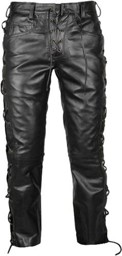 Pantalon moto cuir - moto, en