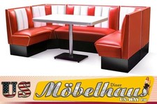 HW-240 Banc Diner Américain Banc D'Angle Diner Meubles Années 50 Style USA