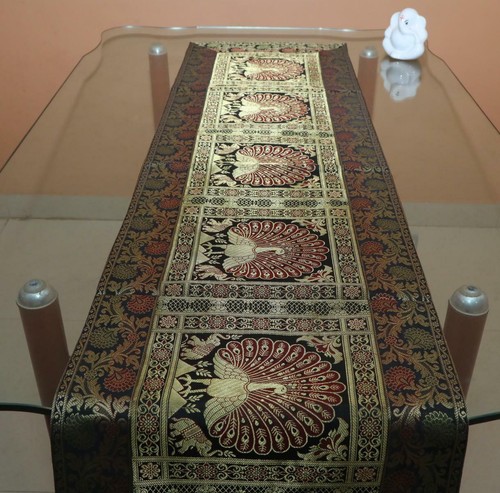 Décorative paon soie brocade - décorative,