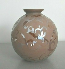Vase Boule Verre Marron